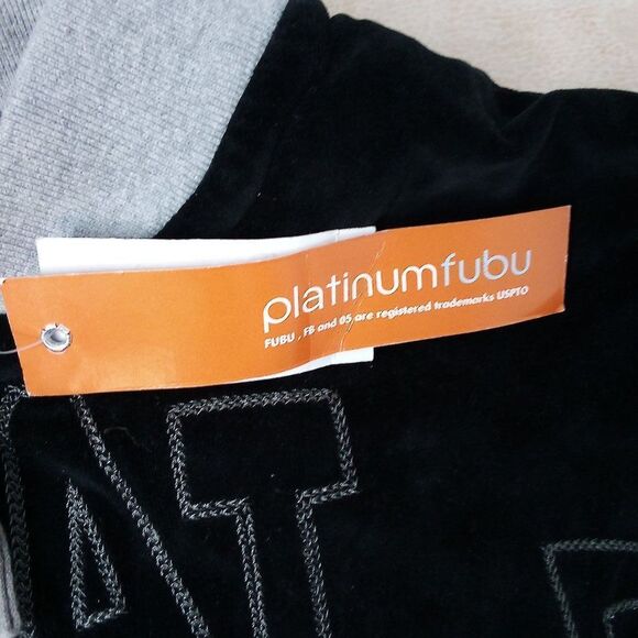 NWT Vintage Platinum FUBU Fat Albert Junkyard Gang Velour Jacket - Picture 4 of 7
